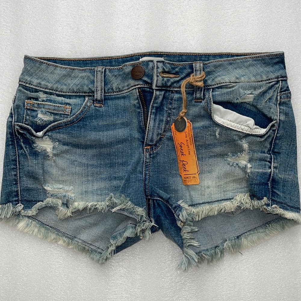 Denim shorts